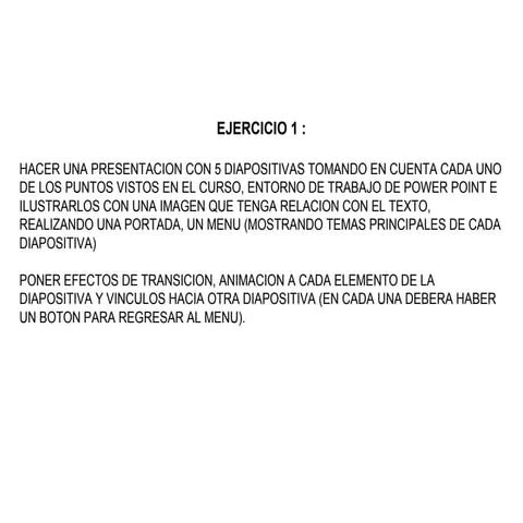 Ejercicios power point | PDF