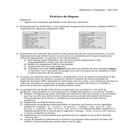 Practica repaso pilas y colas   con archivos