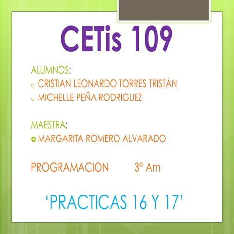 Practicas 16 y 17