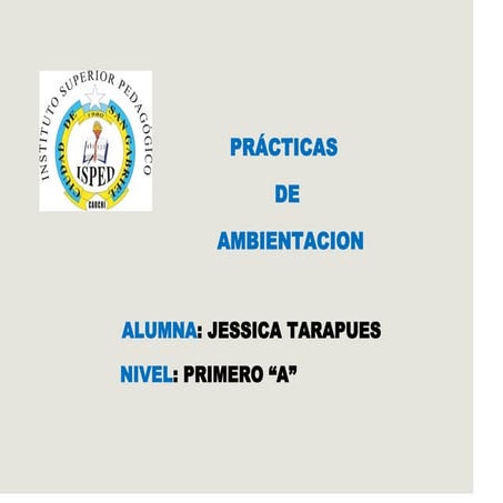 PRACTICAS DE AMBIENTACIÓN