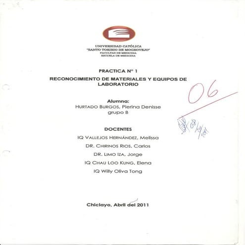 Practicas de quimica medica