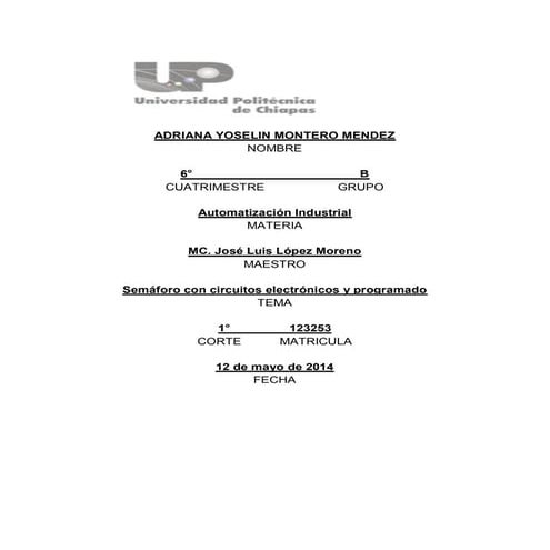 Practica semaforo usando Relés 