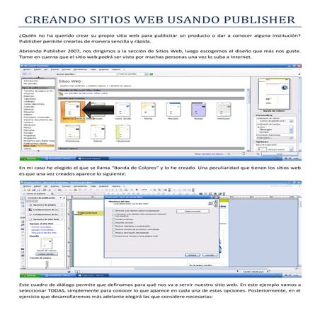 Practica siete - Microsoft Publisher