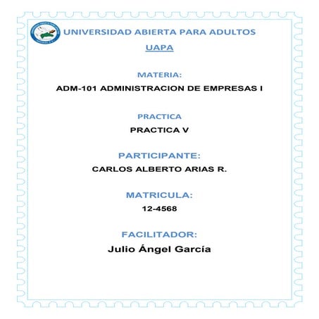 Practica v administracion