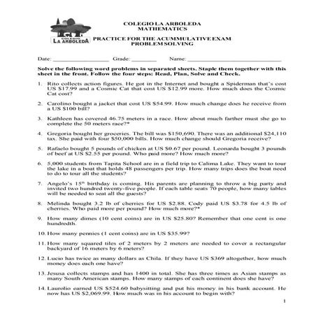 Practice Prob Solv Acum Exam