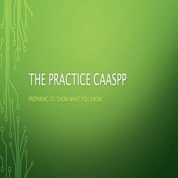 Practice CAASPP Directions in PPT