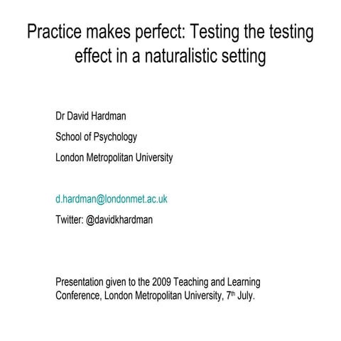 Practice Makes Perfect | PPT