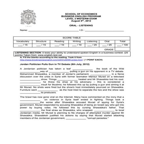 Practice midterm english 