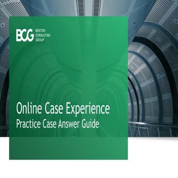 Online Case Practice BCG
