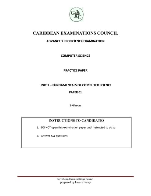 Cape Communication Studies Ia Cape Communication Studies Ia