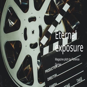 Practice Pitch for my cinematography film magazine