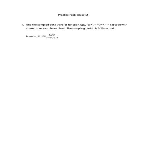 homework_Mechanical system_control system