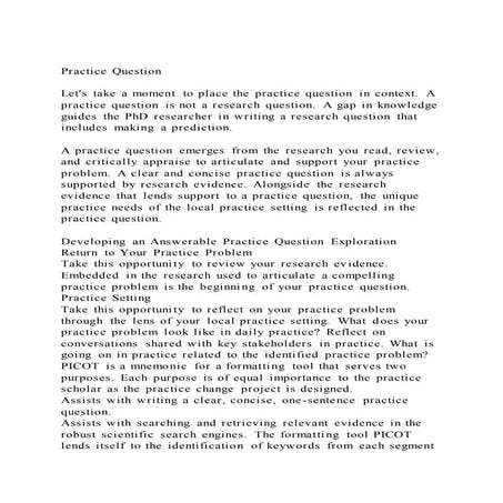 Practice question lets take a moment to place the practice que