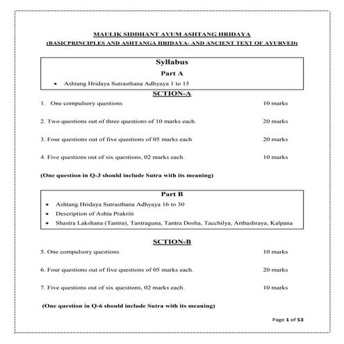 Practice questions for bams 1st year