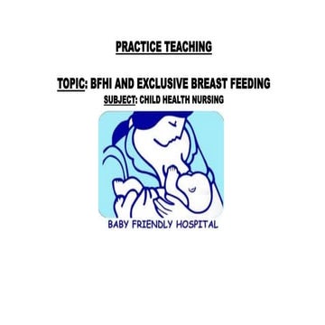 PRACTICE TEACHING. BFHI-1.power point presentation