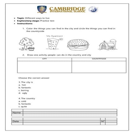 Practice test ii topic | DOCX
