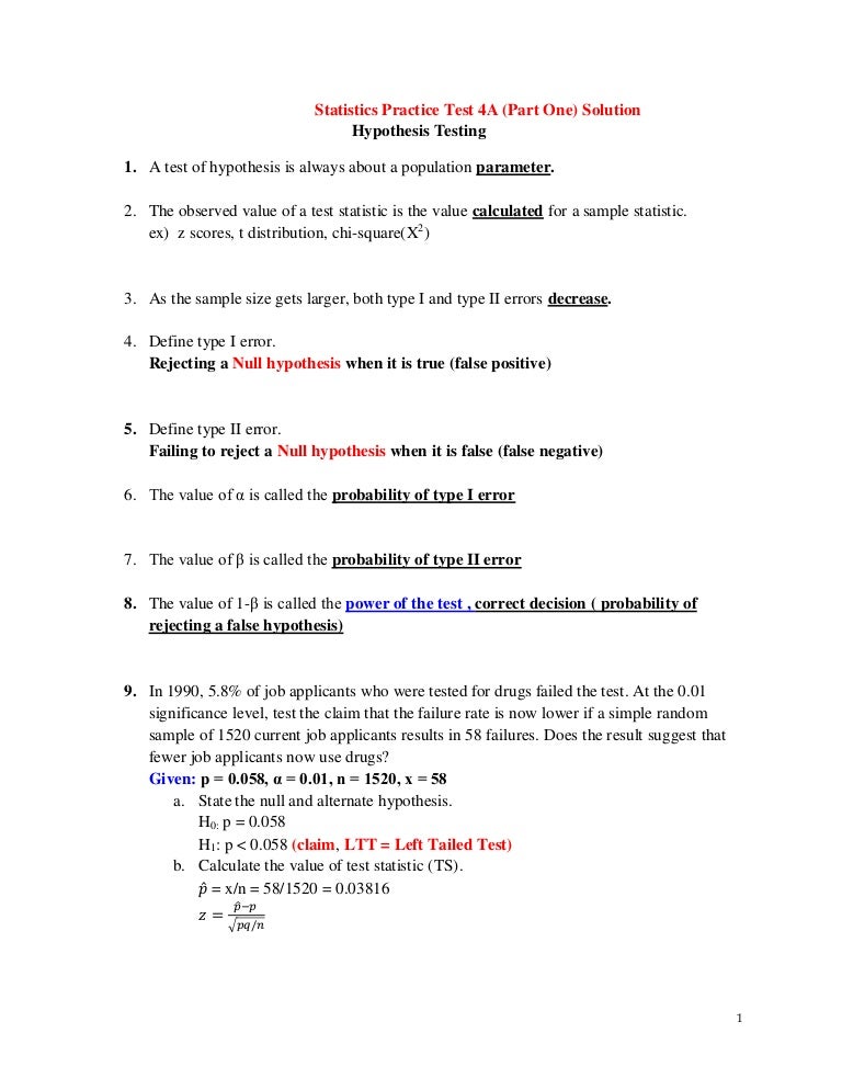 Hypothesis testing examples and solutions ppt image
