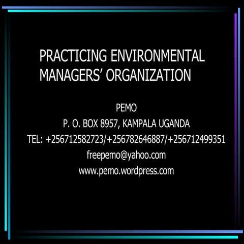 Practicing Environmental Managers' Organization (PEMO)