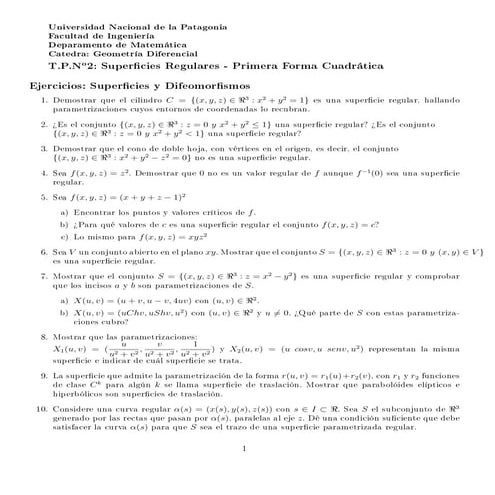 Practico 2 Geometría Diferencial