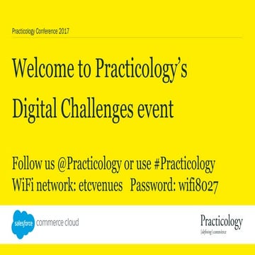 Practicology Conference 2017 - How we tackle retailers' digital challenges
