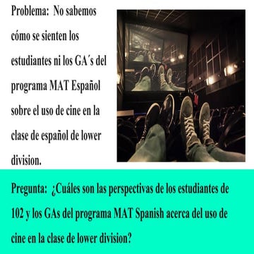 El Uso de Cine en la Clase de Español
