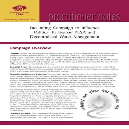 Preparing participatory water security plans PRIA | PDF
