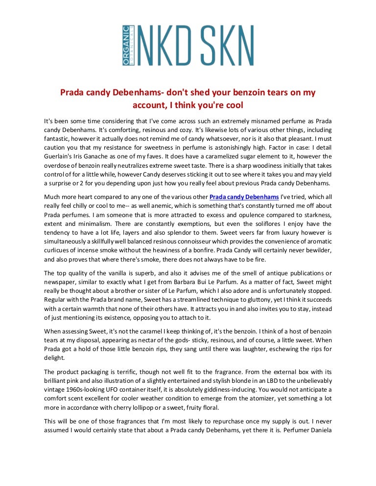 prada candy debenhams