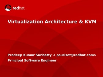 Virtualization Architecture & KVM