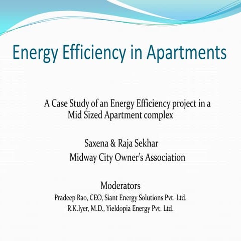 Energy Efficiency in Apartments | PPTX