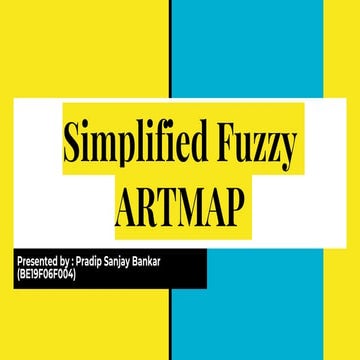 Simplified Fuzzy ARTMAP
