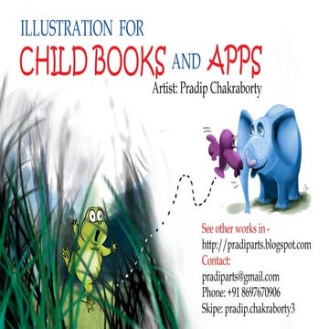 Pradip's childbooks and apps illustration   2015