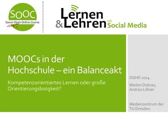 Präsentation DGHD 2014 von Andrea Lißner und Marlen Dubrau
