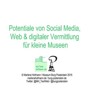 Potentiale von Social Media, Web un...