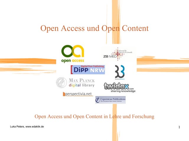 Praesentation Open Access