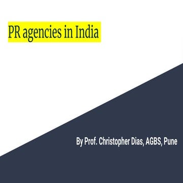PR agencies in India and Leading Indian PR professionals