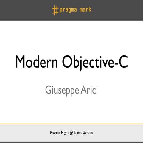 Modern Objective-C
