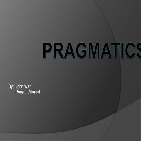 Pragmatic