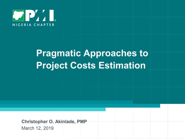 Pragmatic Approaches to Project Costs Estimation