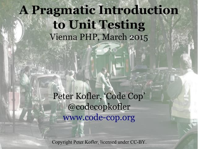 Pragmatic Introduction to PHP Unit Testing (2015)