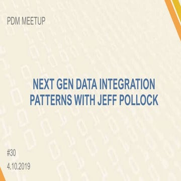 Prague data management meetup #30 2019-10-04