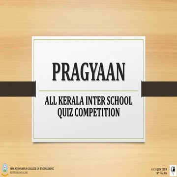 Pragyaan Prelims | PPTX
