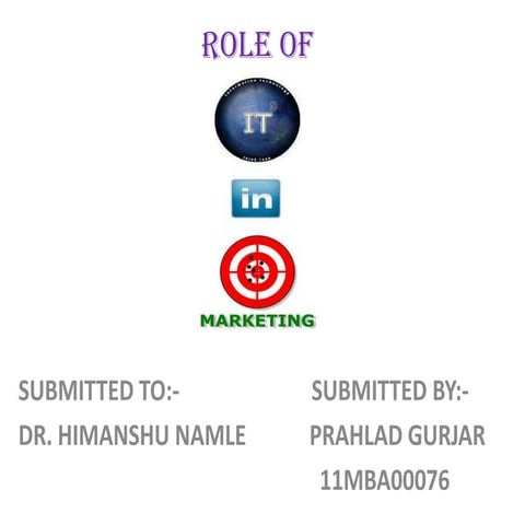 Role of it in Marketing