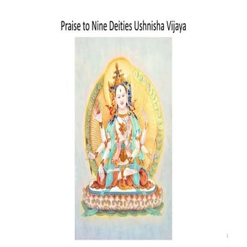 Praise to nine deities ushnisha vijaya