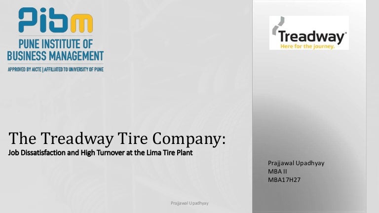 Treadway tire company: job dissatisfaction and high turnover at the lima plant picture