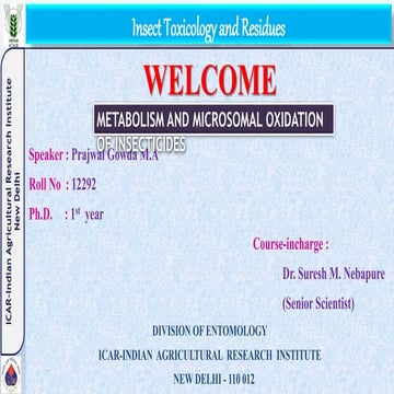 Insecticide Metabolism & Microsomal Oxidation.pptx