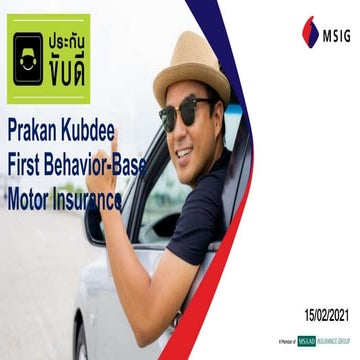 The Digital Insurer Award - MSIG (Good Driving)