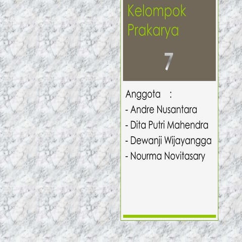 Tugas Kelompok Prakarya : Membuat Makrame