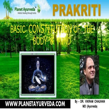 Prakriti dr. m. sreedhar rao | PPT