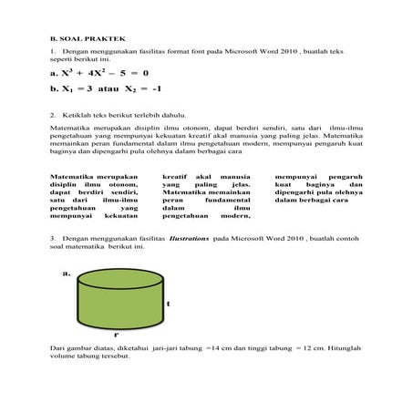 Praktek 01 Microsoft Word