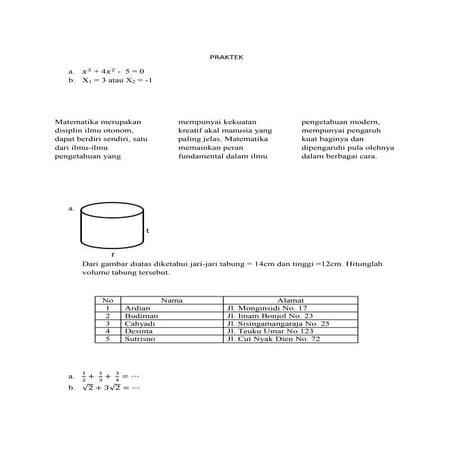 Praktek microsoft word untuk pemula